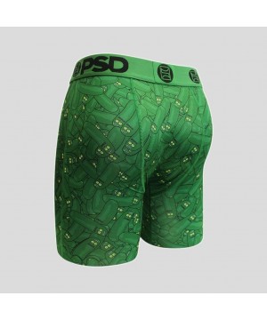 Boxer Briefs Rick & Morty Pickles Boxer Briefs Compression Underwear for Men - Green - C719DC54LIQ