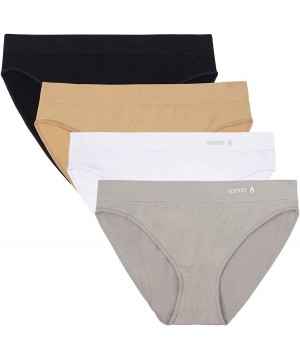 Panties Womens Seamless Panty Bikini Underwear Pack of 4 - Cream Combo - C818ZOTZANM