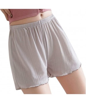 Slips Plus Size Safety Shorts Women Loose Casual Short Pants Comfy Lounge Lace Bottom Pajama Shorts Liner Slips Leggings - A ...