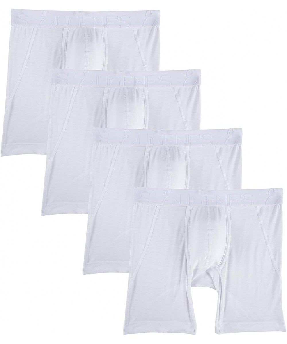 Boxer Briefs Big and Tall Modal 4 Pack Boxer Briefs - White - CY180ZO52CH