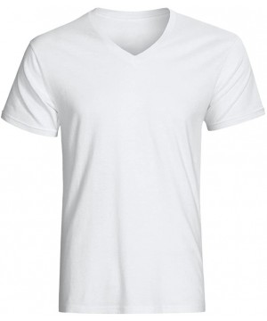 Undershirts Christopher Hart Big & Tall White V-Neck Undershirts - White - CJ12I56WLGX