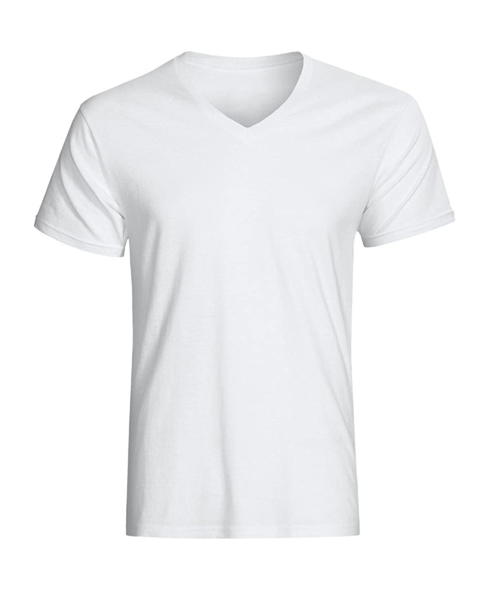 Undershirts Christopher Hart Big & Tall White V-Neck Undershirts - White - CJ12I56WLGX