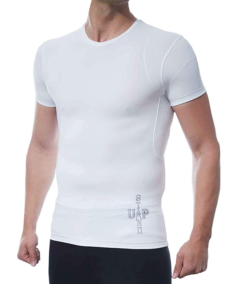 Shapewear Men's Slimming Body Shaper Compression Shirt - CM18LQQLHHD