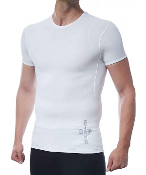 Shapewear Men's Slimming Body Shaper Compression Shirt - CM18LQQLHHD