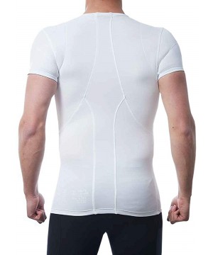 Shapewear Men's Slimming Body Shaper Compression Shirt - CM18LQQLHHD