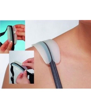 Accessories Women's Silicone Gel Bra Strap Cushion Non-Slip Shoulder Pads Ease Shoulder Discomfort (White) - White - CG12FKIE6M1