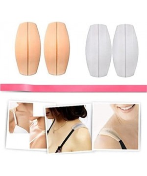 Accessories Women's Silicone Gel Bra Strap Cushion Non-Slip Shoulder Pads Ease Shoulder Discomfort (White) - White - CG12FKIE6M1