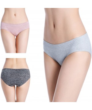 Panties Women's Cotton Bikini Panty Seamless Underwear Hipster Brief - 4pack - CQ18KKSSX22