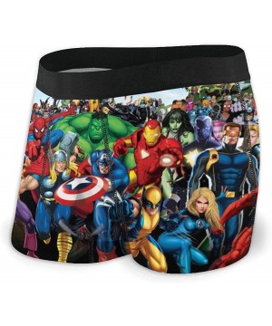 Boxer Briefs Avengers Spider-Man Iron-Man Captain-America Boxer Briefs Mens Underwear Underpants Short Pants - Avengers Spide...