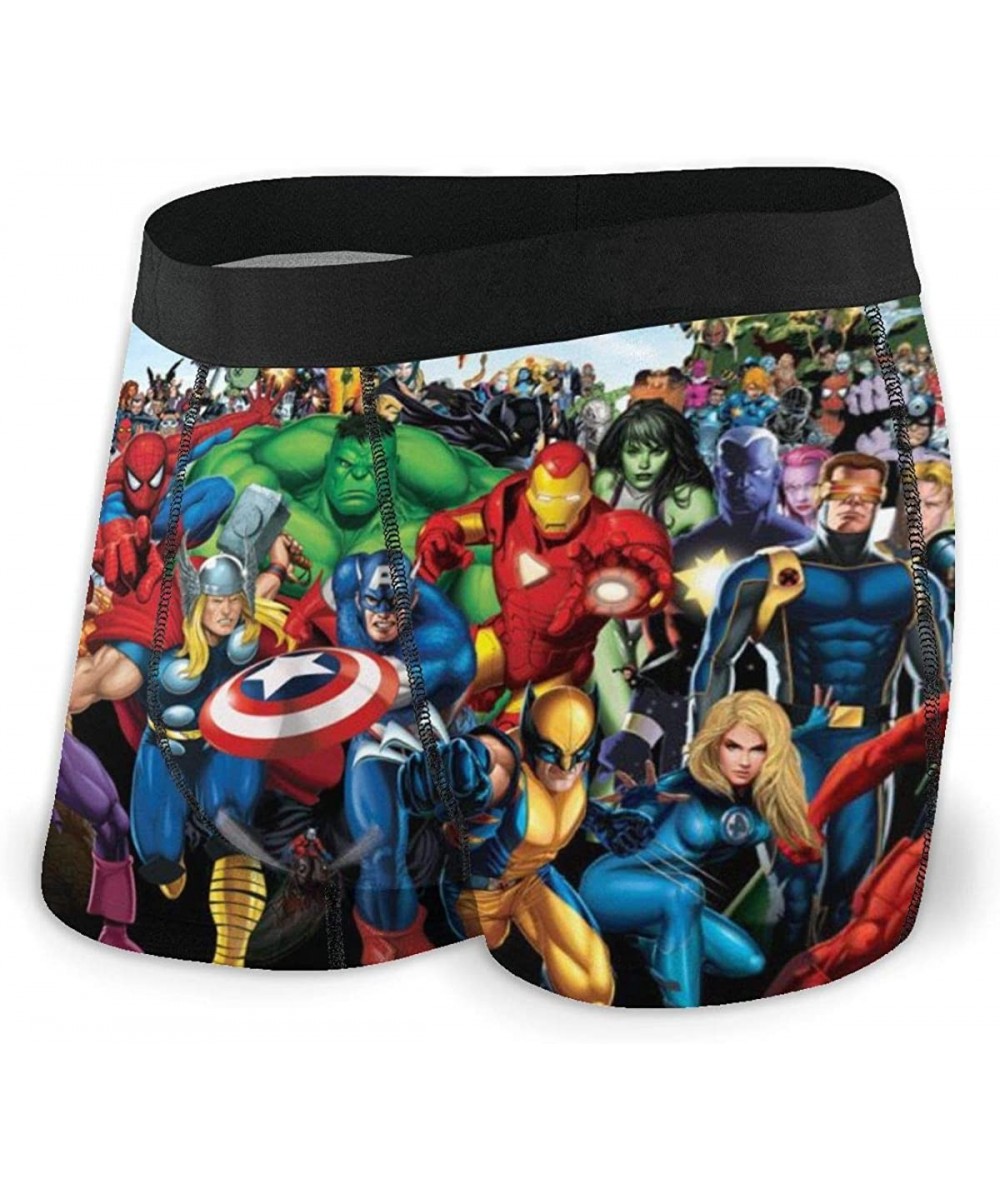 Boxer Briefs Avengers Spider-Man Iron-Man Captain-America Boxer Briefs Mens Underwear Underpants Short Pants - Avengers Spide...