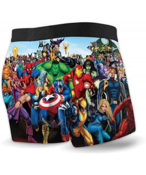 Boxer Briefs Avengers Spider-Man Iron-Man Captain-America Boxer Briefs Mens Underwear Underpants Short Pants - Avengers Spide...