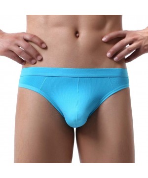 G-Strings & Thongs Men's Thong Underwear Elastic Micro Mesh Bikini Briefs - 5-pack Assorted 1 - CV18AU7L8OZ