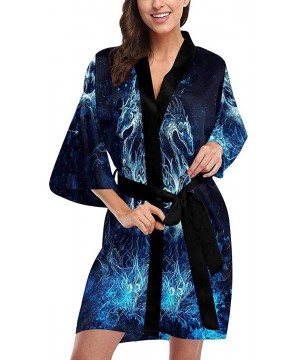 Robes Custom Cartoon Vikings Dragon Women Kimono Robes Beach Cover Up for Parties Wedding (XS-2XL) - Multi 5 - CQ194X97RM8