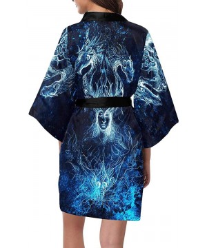 Robes Custom Cartoon Vikings Dragon Women Kimono Robes Beach Cover Up for Parties Wedding (XS-2XL) - Multi 5 - CQ194X97RM8