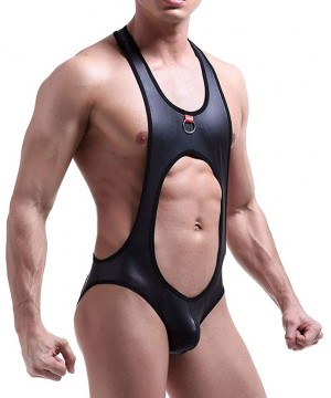 G-Strings & Thongs Erotic Open Crotch Jumpsuit Sexy Gay Underwear Club Fancy Dress Party Plus Size - CT18XS0C8Q9