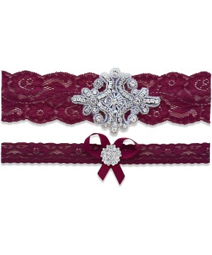 Garters & Garter Belts Burgundy Wedding Garter | Garters for Bride | Wedding Accessories | Burgundy Bridal Garter | Non Slip ...