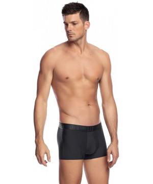 Boxer Briefs Microfiber Short Boxer Brief with Smart Fit - Black - C718ORSXT24