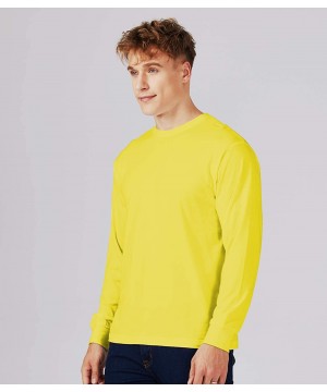 Undershirts Men's Bamboo T-Shirts Crewneck Undershirt - B07-light Yellow - CB193TQS7Z8