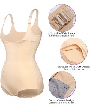 Shapewear Seamless Bodysuit Shapewear for Women Tummy Control Body Shaper - Nude-089 - CD18X2IN748