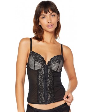 Bustiers & Corsets Women's Lace Corset - Black Beauty - CZ18WL2Q69Q