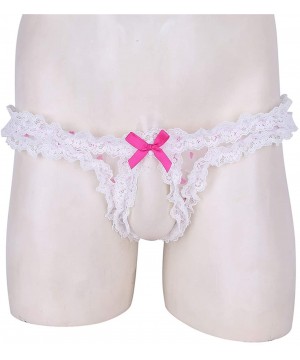 G-Strings & Thongs Sissy Panties Sexy Lace Men Thongs Underwear Open Crotch Jockss G-Strings Underpants - L - CJ198OTC9ZG