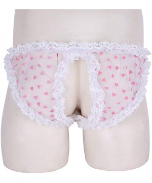 G-Strings & Thongs Sissy Panties Sexy Lace Men Thongs Underwear Open Crotch Jockss G-Strings Underpants - L - CJ198OTC9ZG