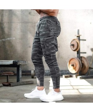 Thermal Underwear Mens Skinny Sports Joggers Stretch Athletics Pocket Pants Tapered Leg Sweatpants Trousers Slacks with Zippe...