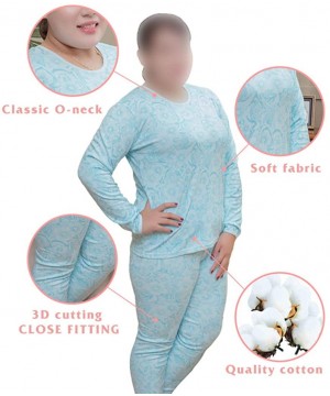 Thermal Underwear Women's Soft Thermal Underwear Long Johns Set Base Layer Top & Bottom Pajamas Sets - Pls Th 1 - CW1933SZH7U