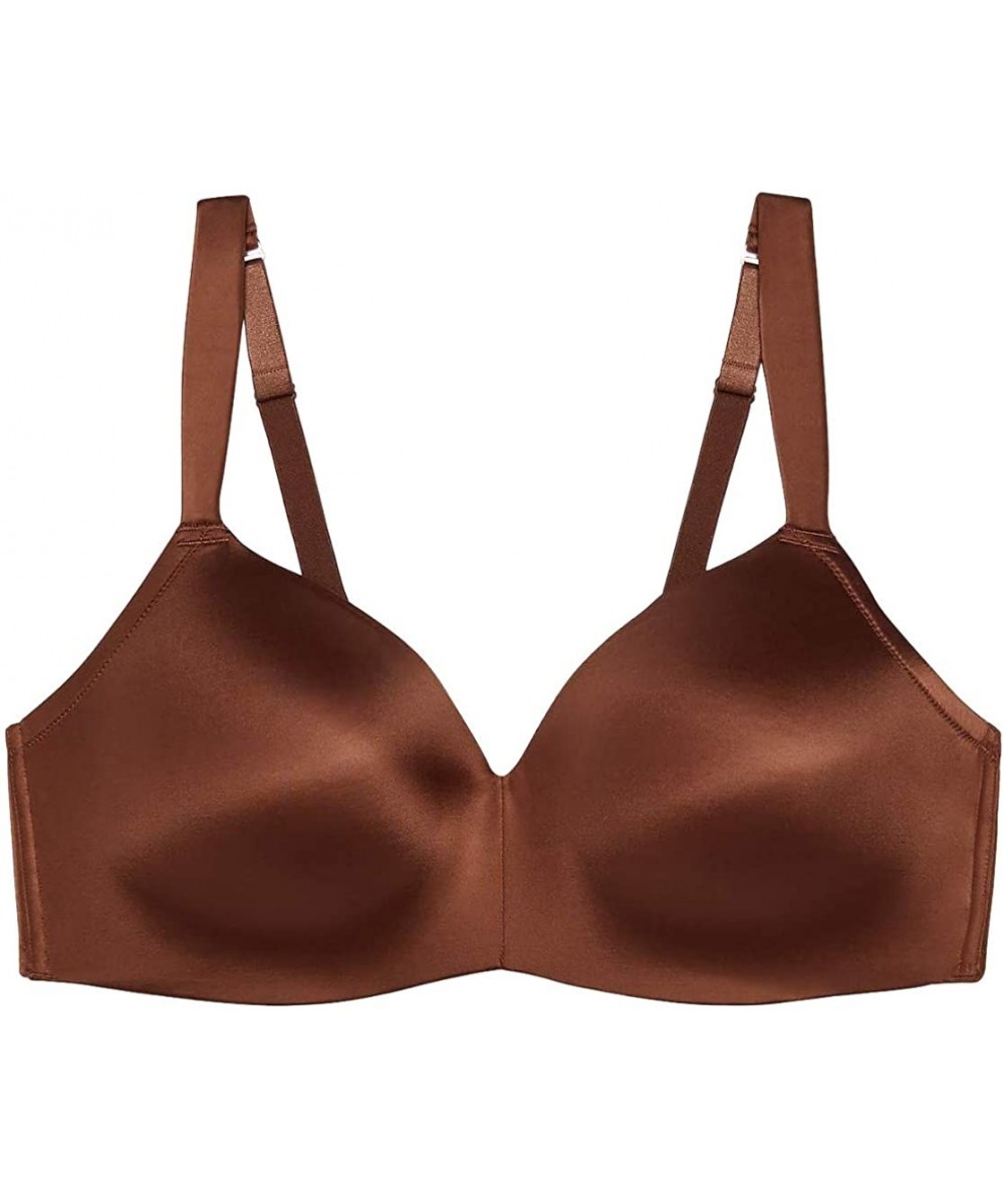 Bras Women's Curvy Wireless Bra - Brown Sugar Nude - C318XIG9K6O