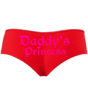 Panties Daddys Princess Boy Short Panties - Daddy's Little Girl DDLG CGL Boyshort Underwear - Hot Pink - CG18STDNSKY