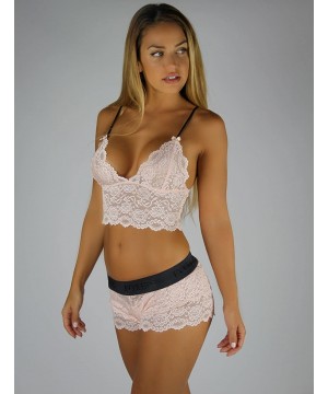 Camisoles & Tanks Sheer Lace Cropped Camisole Lingerie Top Sexy See Thru Bralette with Adjustable Straps | XS-XXL - Ballet Pi...