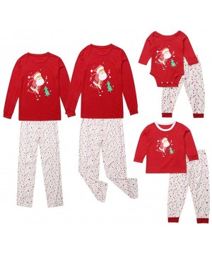 Sleep Sets Nightwear Parent-Child Pyjama Sets Homewear Long Sleeve Print Sleepwear - Dad - C718ZTH5W9W