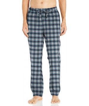 Sleep Bottoms Men's Flannel Pajama Pant - Blue White Check - CP18SHL37T0