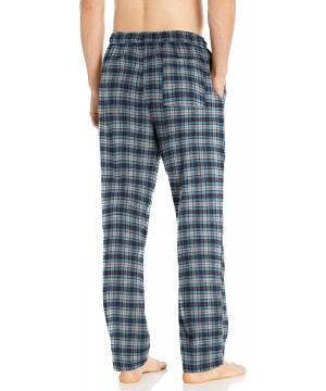 Sleep Bottoms Men's Flannel Pajama Pant - Blue White Check - CP18SHL37T0