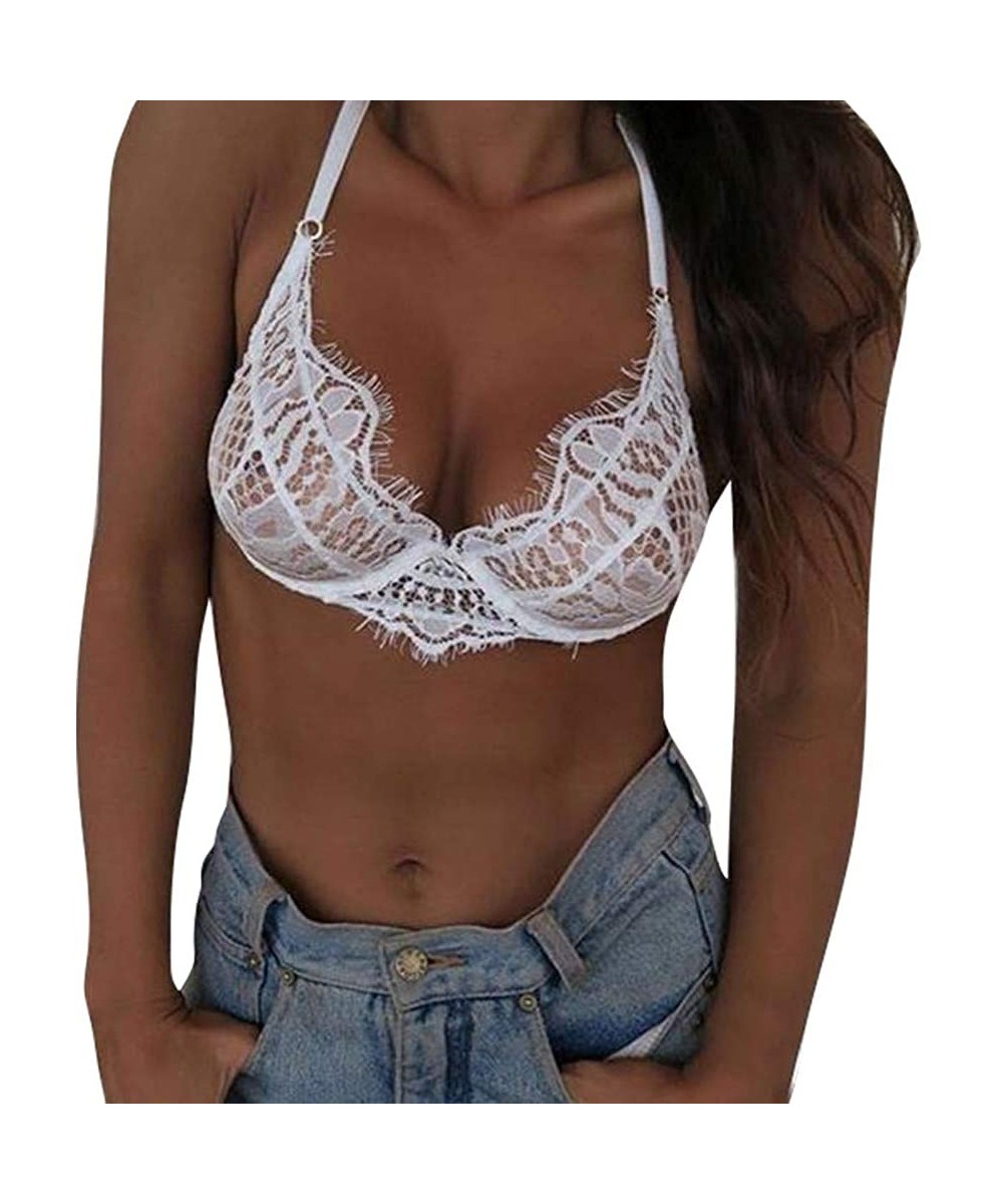 Baby Dolls & Chemises Sexy Lingerie Women Lace Dress Babydoll Underwear Nightwear Sleepwear G-String - White - CN1960DHQ3H