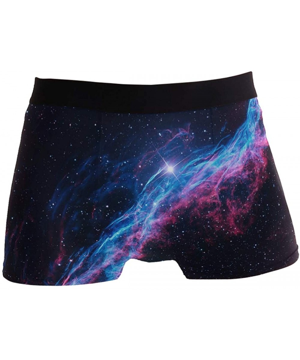 Boxer Briefs Men's Fashion Pattern Waistband Boxer Brief Stretch Swimming Trunk - Nebula - CX1940EHCMH