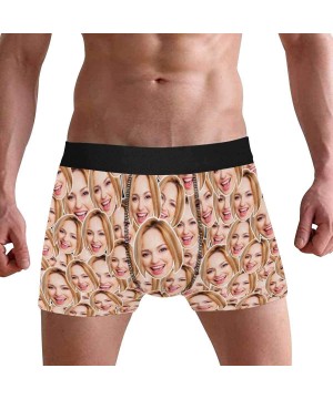 Boxer Briefs Custom Men's Boxer Briefs with Funny Photo Face- Personalized Underwear Wife's Face - Multi 0 - CH19D3G44OI