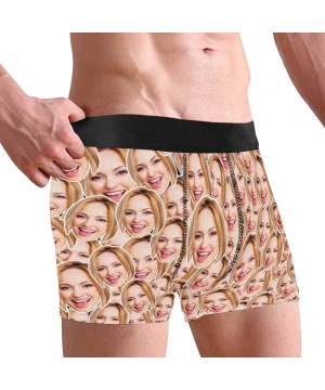 Boxer Briefs Custom Men's Boxer Briefs with Funny Photo Face- Personalized Underwear Wife's Face - Multi 0 - CH19D3G44OI