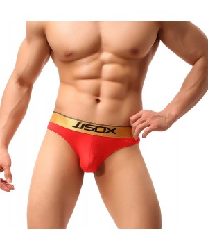 G-Strings & Thongs Hot Men's Thong Underwear- Men's Thong Butt-Flaunting Undie- No Visible Lines. - Red - CG18NLIY4X3