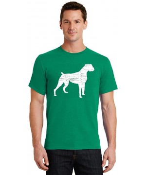 Boxers Men's Boxer Dog T-Shirt - Kelly Green - CA18TZD3QE5