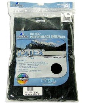 Thermal Underwear Mens Icetex Dual Face Fleeced Thermal Long John Pant - Black - CJ115509G93