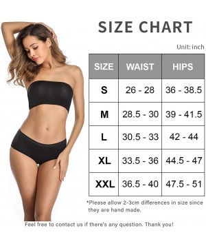 Panties Womens Underwear Mid Waist Full Coverage Breathable Ladies Briefs Panties for Women - Multi-c-6 Pack - CO18TOTZW5C