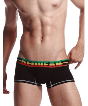 Boxer Briefs Mens Low-Rise Sexy Trunk Boxer Brief Underwear - 2323 Black - CO11I2OMKN3