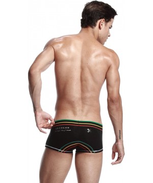 Boxer Briefs Mens Low-Rise Sexy Trunk Boxer Brief Underwear - 2323 Black - CO11I2OMKN3