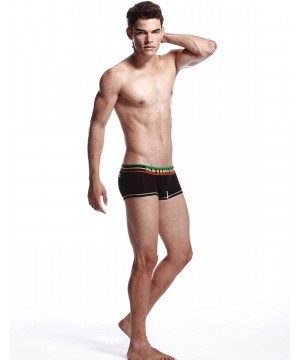 Boxer Briefs Mens Low-Rise Sexy Trunk Boxer Brief Underwear - 2323 Black - CO11I2OMKN3