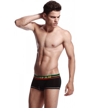 Boxer Briefs Mens Low-Rise Sexy Trunk Boxer Brief Underwear - 2323 Black - CO11I2OMKN3