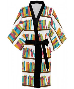 Robes Custom Cute Bone Heart Pattern Women Kimono Robes Beach Cover Up for Parties Wedding (XS-2XL) - Multi 5 - CT194S4U305