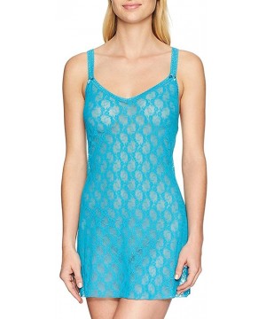 Baby Dolls & Chemises Women's Lace Kiss Chemise - Barrier Reef - CP124EBJZ0X