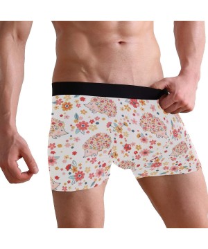 Boxer Briefs Mens Boxer Briefs Underwear Country Music Breathable Pouch Soft Underwear - Childish Floral Pattern Flowers and ...