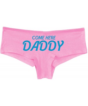 Panties Come Here Daddy DDGL BDSM Obedient Pink Boyshort Panties - Sky Blue - C51958DCQML